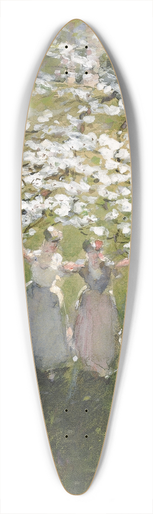 William Henry Holmes - Blossoms 39.3 inch art pintail longboard deck