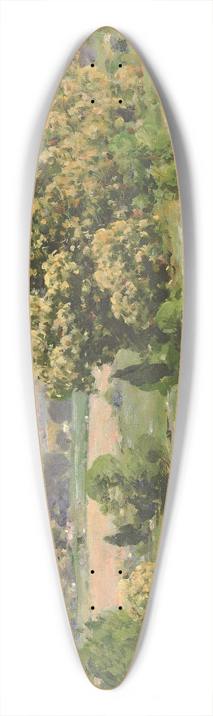 William Henry Holmes - Chestnut Trees InBloom 39.3 inch art pintail longboard deck