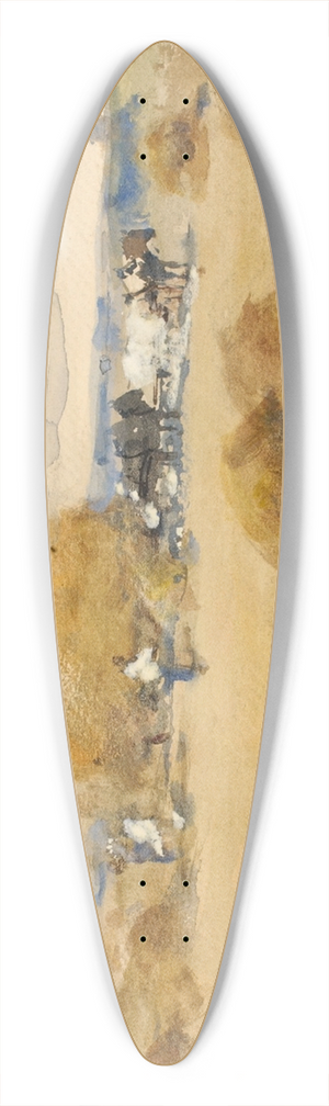 William Henry Holmes - Haymaking Scene 39.3 inch art pintail longboard deck