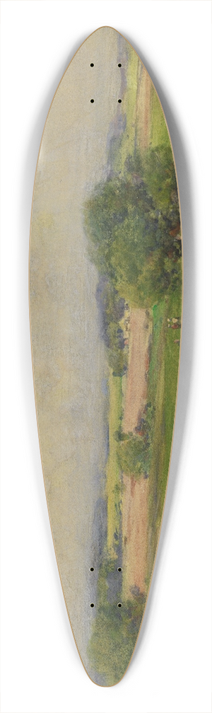 William Henry Holmes - Over The Maryland Fields 39.3 inch art pintail longboard deck