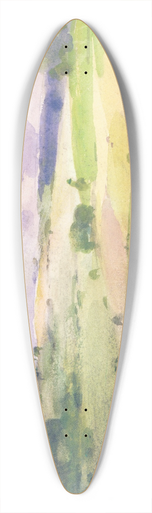 William Henry Holmes - The Maryland Fields 39.3 inch art pintail longboard deck