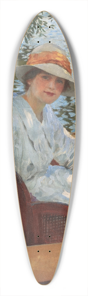 William Henry Margetson - A Summers Row 39.3 inch art pintail longboard deck