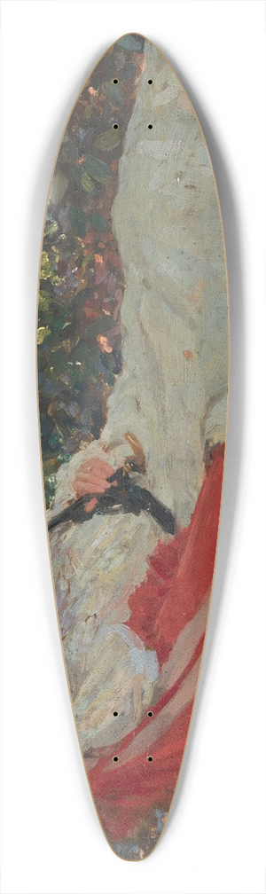 William Henry Margetson - The Red Hammock 39.3 inch art pintail longboard deck