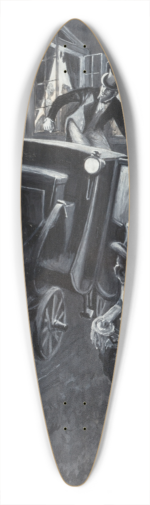 William Herbert Dunton - Calming the Horse 39.3 inch art pintail longboard deck