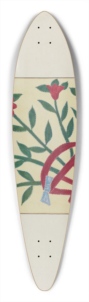 William Herbert - Pieced Quilt (1 Square) 39.3 inch art pintail longboard deck