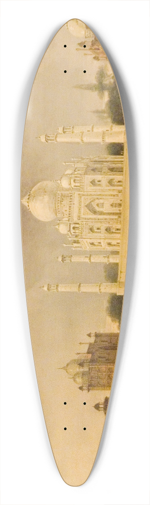 William Hodges - The Taj Mahal 39.3 inch art pintail longboard deck