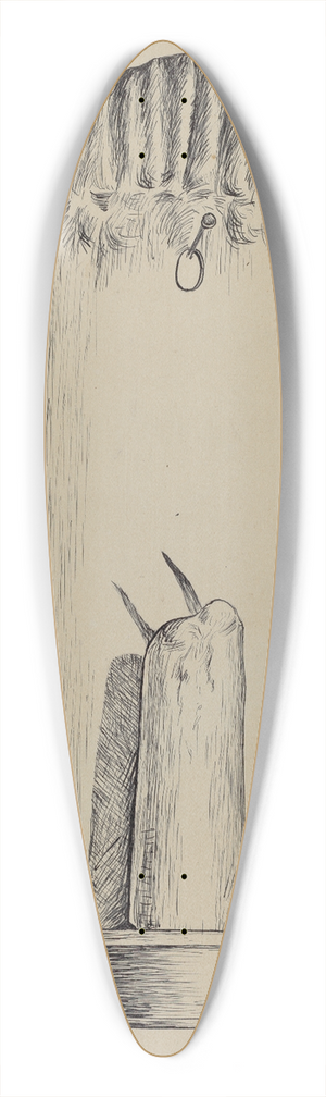 William Hoffman - Candle Holder 39.3 inch art pintail longboard deck