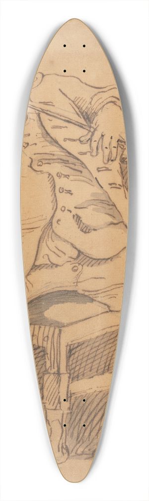 William Hogarth - Benjamin Read 39.3 inch art pintail longboard deck