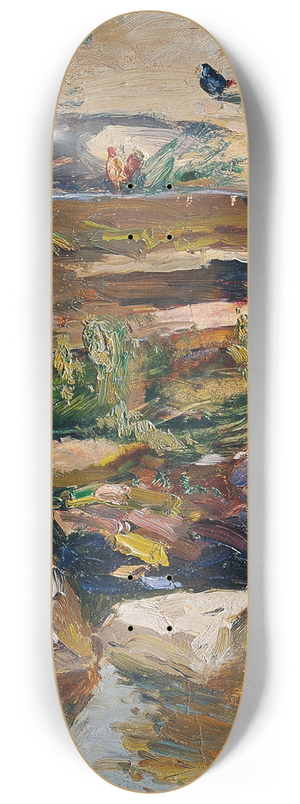 Demeter Koko - Bachufer mit Hhnern 8.25 inch art skate deck