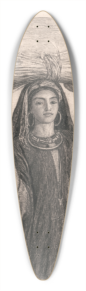 William Holman Hunt - The Prosperity of Egypt 39.3 inch art pintail longboard deck