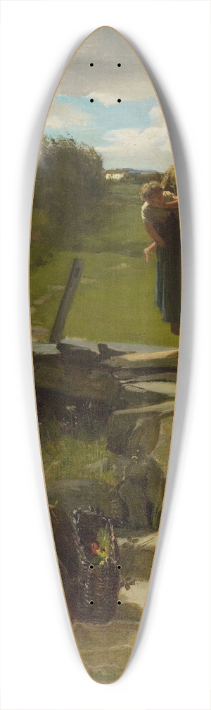 WILLIAM HOLYOAKE - Gathering Wildflowers 39.3 inch art pintail longboard deck