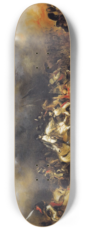 Denis Auguste Marie Raffet - Napoleon In Waterloo 8.25 inch art skate deck