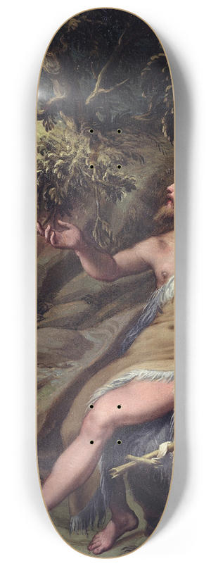 Denys Calvaert - Saint John the Baptist in the Wilderness 8.25 inch art skate deck