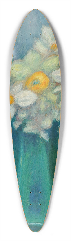 William James Glackens - Paper Narcissus 39.3 inch art pintail longboard deck William James Glackens - Paper Narcissus 39.3 inch art pintail longboard deck