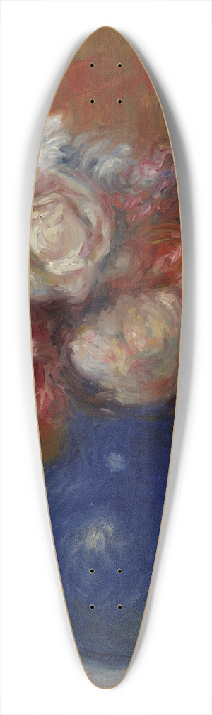 William James Glackens - Still life FrenchBouquet 39.3 inch art pintail longboard deck