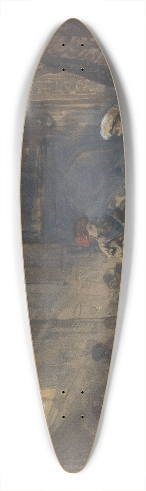 William James Mller - Cairo Bazaar 39.3 inch art pintail longboard deck