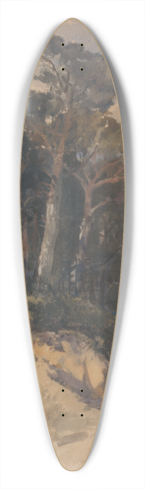 William James Mller - Pines on Hampstead Heath 39.3 inch art pintail longboard deck