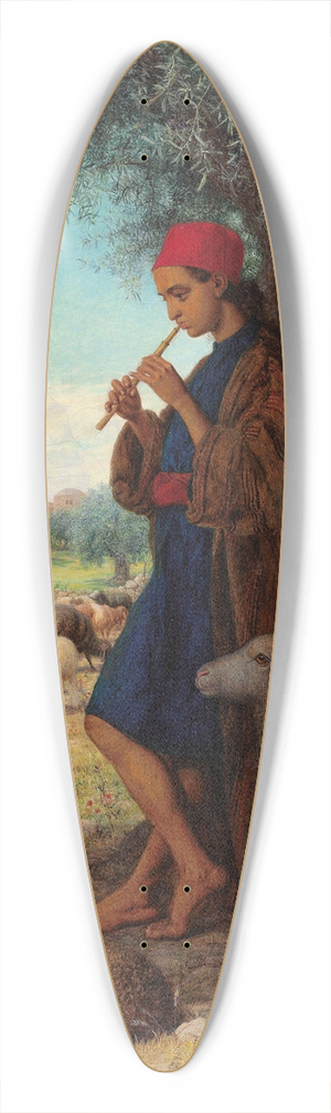 William James Webbe - The piping shepherd 39.3 inch art pintail longboard deck