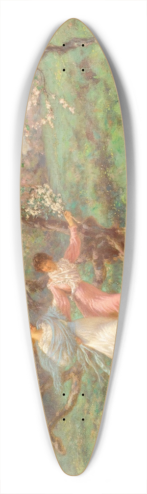 William John Hennessy - The Flowers Of May 39.3 inch art pintail longboard deck