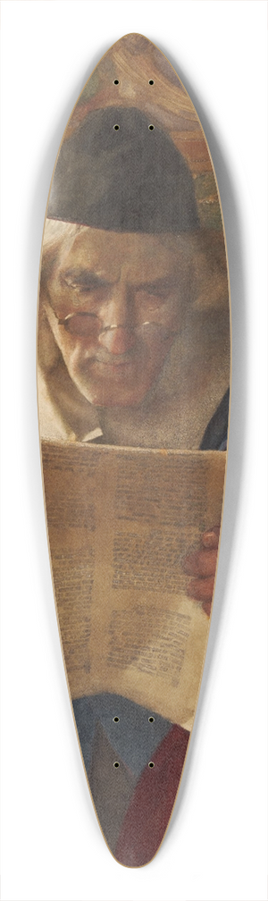 William John Wainwright - Reading The Letter 39.3 inch art pintail longboard deck