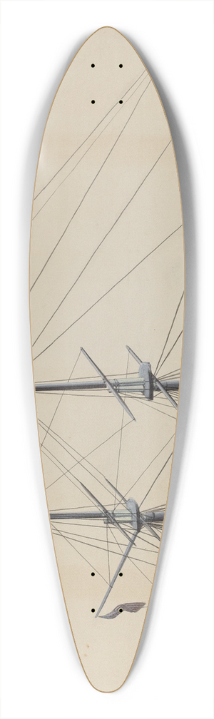 William Kerby - Model Brig 39.3 inch art pintail longboard deck