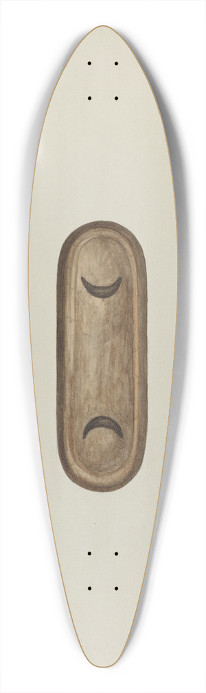 William Kieckhofel - Detail, Front of Confessional 39.3 inch art pintail longboard deck