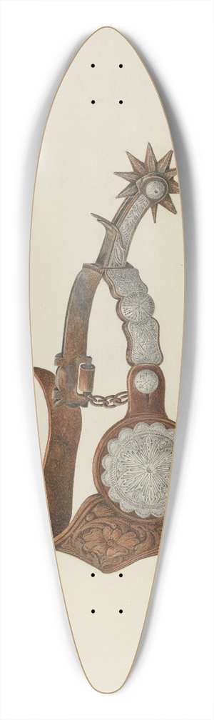 William Kieckhofel - Spur 39.3 inch art pintail longboard deck