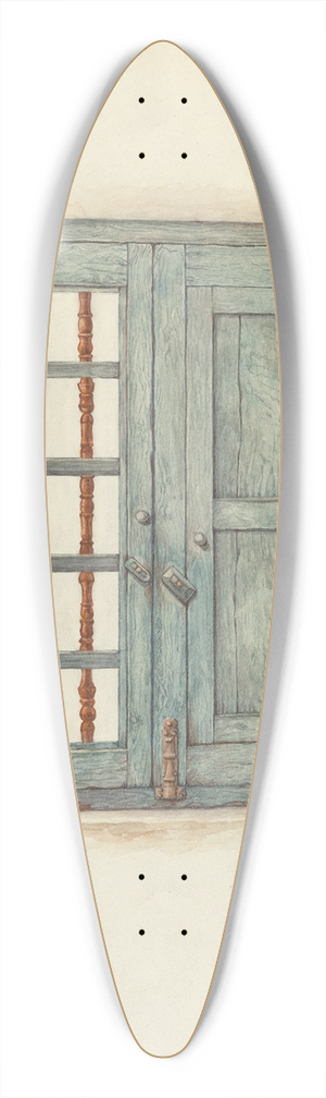 William Kieckhofel - Window Shutters and Details 39.3 inch art pintail longboard deck