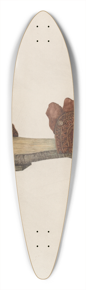 William Kieckhofel - Womans Sandal 39.3 inch art pintail longboard deck