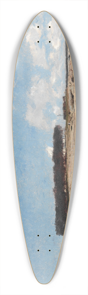 William Lamb Picknell - Pointe de Cabellou, Brittany 39.3 inch art pintail longboard deck