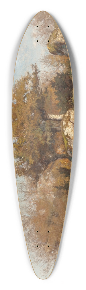 William Lamb Picknell - Pont Aven 39.3 inch art pintail longboard deck