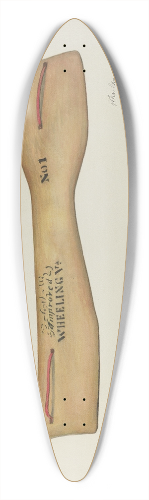 William Lang - Improved Splint 39.3 inch art pintail longboard deck