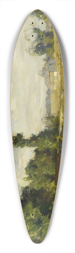 William Langson Lathrop - Elys Bridge 39.3 inch art pintail longboard deck