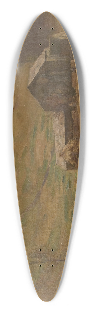 William Langson Lathrop - Hilly Pastures 39.3 inch art pintail longboard deck