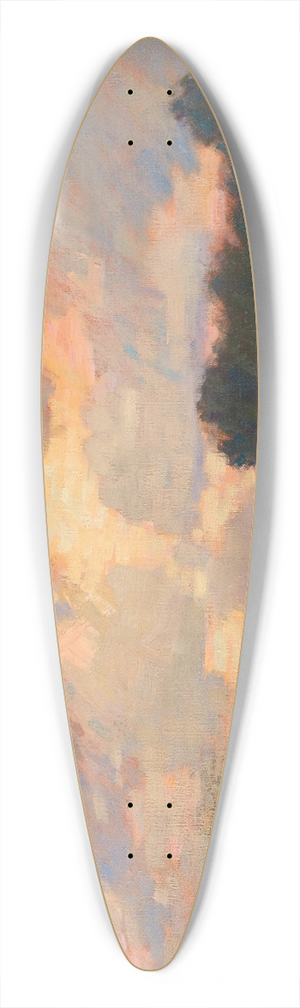 William Langson Lathrop - The Bonfire 39.3 inch art pintail longboard deck