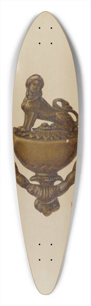 William L. Antrim - Door Knocker 39.3 inch art pintail longboard deck
