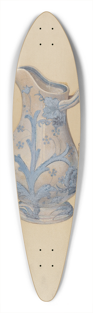 William L. Antrim - Pitcher 39.3 inch art pintail longboard deck