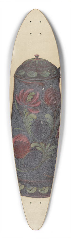 William L. Antrim - Toleware Coffee Pot 39.3 inch art pintail longboard deck