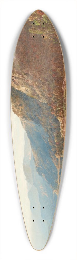 William Louis Sonntag - On the Upper Hudson 39.3 inch art pintail longboard deck