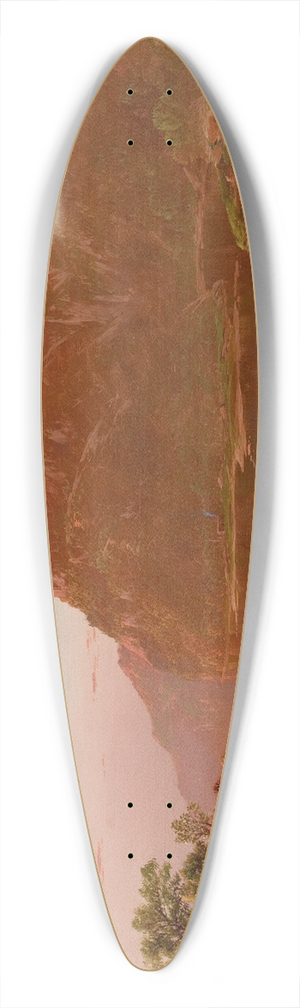 William Louis Sonntag - View of the Adirondacks 39.3 inch art pintail longboard deck