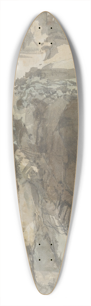 William Marlow - The Door of a Grotto 39.3 inch art pintail longboard deck