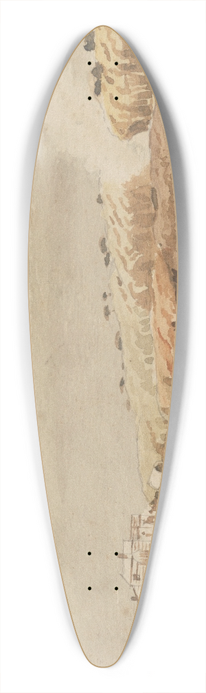 William Marshall Cooper - Head of Totara Lagoon, Northland 39.3 inch art pintail longboard deck
