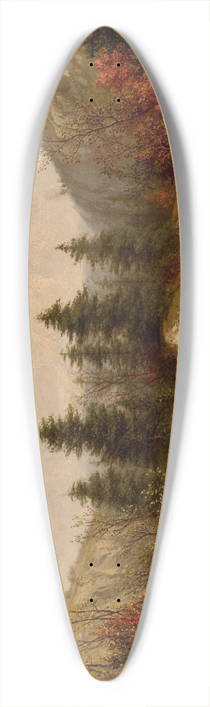 William Mason Brown - River through an Autumn Forest 39.3 inch art pintail longboard deck