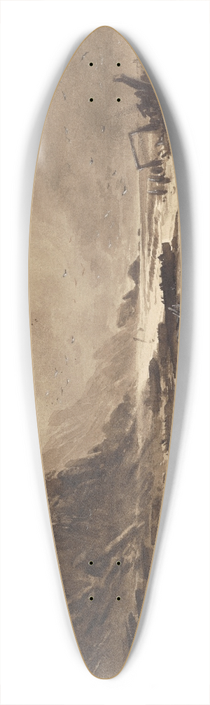 William Mathew Hodgkins - The swimmer 39.3 inch art pintail longboard deck William Mathew Hodgkins - The swimmer 39.3 inch art pintail longboard deck