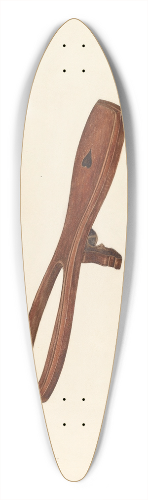 William McAuley - Bootjack 39.3 inch art pintail longboard deck