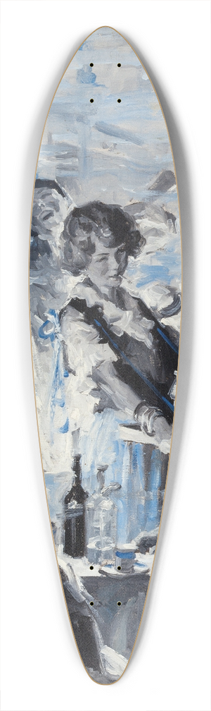 William Meade Prince - The Blue Mule 39.3 inch art pintail longboard deck