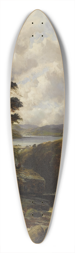 WILLIAM MELLOR - A Rushing Gorge in the Highlands 39.3 inch art pintail longboard deck