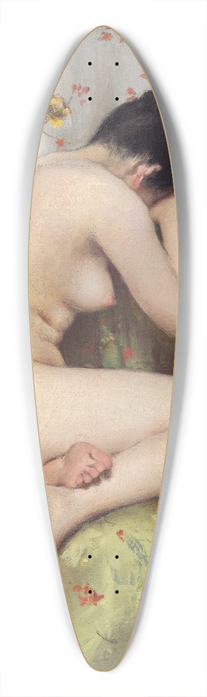 William Merritt Chase - A Modern Magdalen 39.3 inch art pintail longboard deck