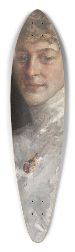 William Merritt Chase - Lady in a White Blouse 39.3 inch art pintail longboard deck