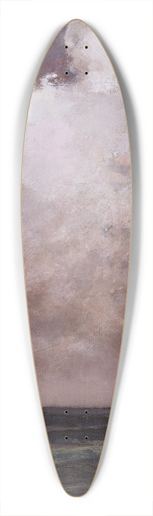 William Morris Hunt - The Spouting Whale 39.3 inch art pintail longboard deck